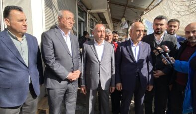 KİRİŞCİ; KÖY GARAJI ESNAFLARIYLA BULUŞTU