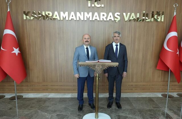 Adıyaman Valisi Osman Varol, Vali Mükerrem Ünlüer’i Ziyaret Etti