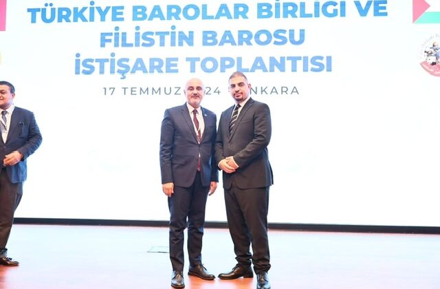 Kahramanmaraş Baro Başkanı Av. M. Burak Gül, Türkiye ve Filistin Barolar Birliği İş Birliği Protokolü İmza Törenine Katıldı
