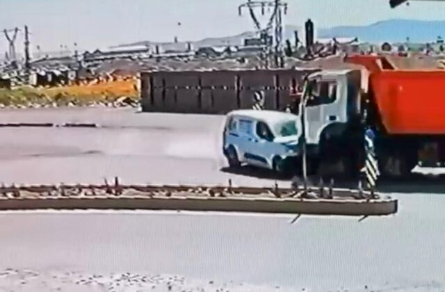 Kahramanmaraş’ta feci kaza kamerada