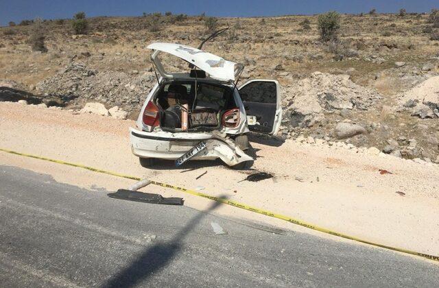 Pazarcık’ta iki otomobil çarpmıştı: 1 yaralı