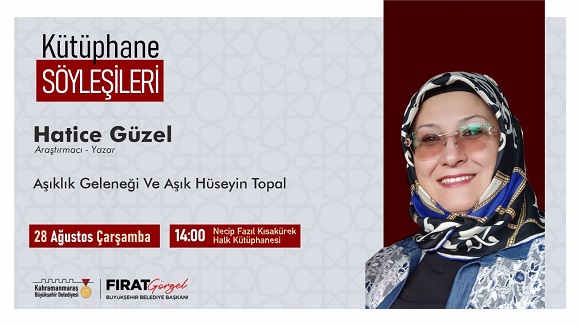 Kütüphane Söyleşileri’nin Konuğu Yazar Hatice Güzel Olacak!