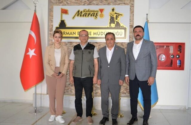 MHP Kahramanmaraş Milletvekili ve Parti Teşkilatı , Orman Bölge Müdürü Yusuf Karartı’yı Ziyaret Etti