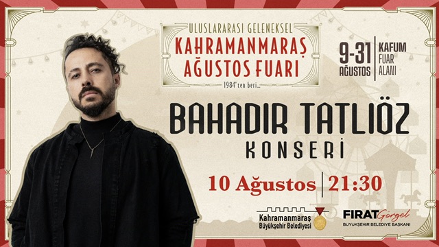 Sevilen Sanatçı Bahadır Tatlıöz Fuarda Sahne Alacak