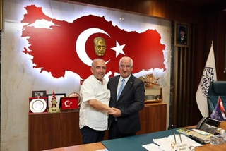 Başkan Narlı’dan Göksun Belediye Başkanı Cüce’ye Ziyaret