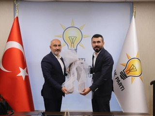 AK Parti Onikişubat İlçe Başkanı Mücahit Kara’dan İl Başkanı Muhammed Burak Gül’e Hayırlı Olsun Ziyaret