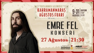 Sevilen Sanatçı Emre Fel, KAFUM’daSahne Alacak