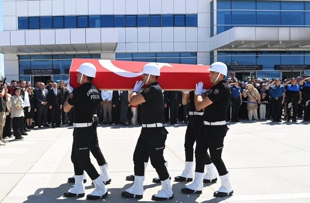 Şehit Polis Memuru Peksoy, Kahramanmaraş’ta Son Yolculuğuna Uğurlandı