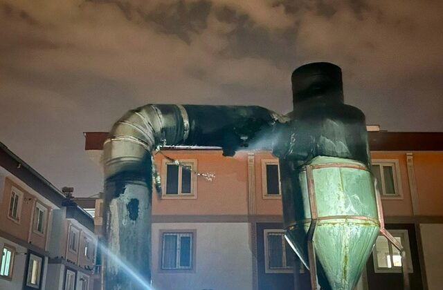 Kahramanmaraş’ta baca yangını korkuttu