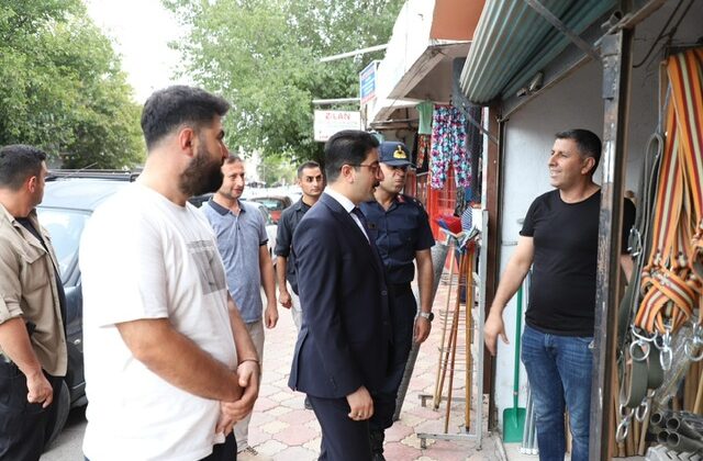 Kaymakam Muhammed Kaya’dan Esnaf ve Konteyner Kent Ziyareti