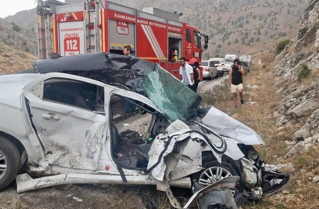 Kahramanmaraş’ta zincirleme kaza: 2 ölü 1 yaralı