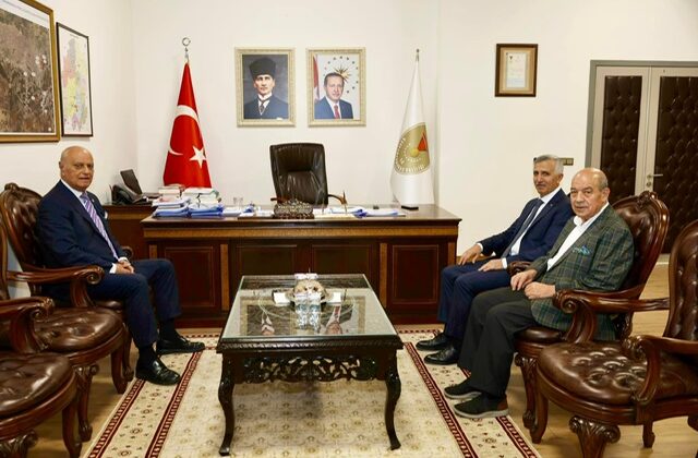 Kahramanmaraş Valisi Mükerrem Ünlüer, Mehmet Sağlam ve Mehmet Kanbur’u Ağırladı