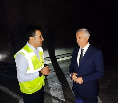 Vali Ünlüer, Âşık Mahzuni Şerif Tüneli’nde İncelemelerde Bulundu