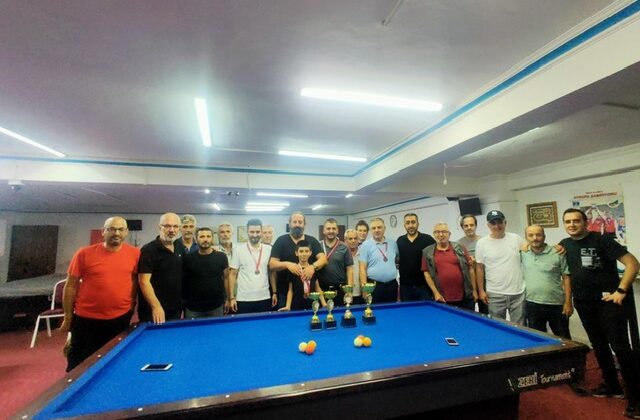 Kahramanmaraş’ta 3 Bant Bilardo İl Şampiyonası’nda Şampiyonlar Belli Oldu