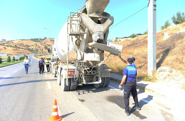 Büyükşehir, Çevre Kirliliğine Neden Olan Beton Mikserine 106 Bin TL Ceza Kesti