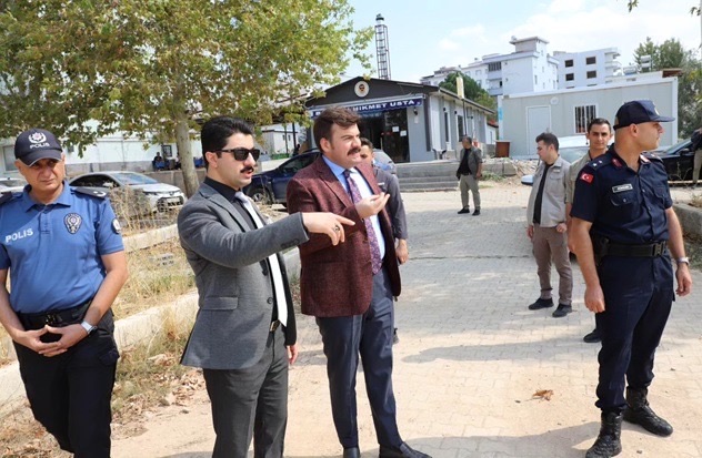 Pazarcık’ta Kriz Yönetim Merkezi için yer tespit Çalışmaları yapıldı