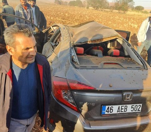 Afşin’de Otomobil Şarampole Uçtu: 2 Yaralı