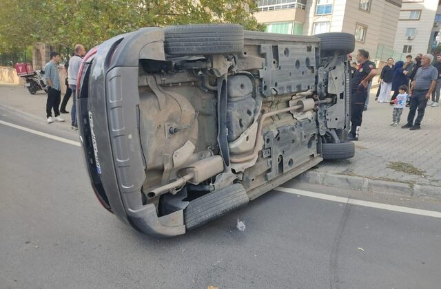 Kahramanmaraş’ta iki otomobil çarpıştı: 1 yaralı