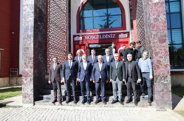 Büyükşehir Belediye Başkanı Fırat Görgel’den Göksun Belediye Başkanı Selim Cüce’ye Ziyaret