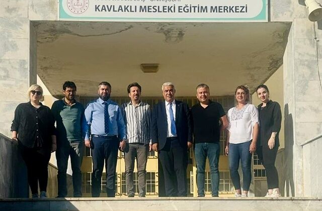 KMESOB Başkanı Ahmet Kuybu’dan Kavlaklı Mesleki Eğitim Merkezine Hayırlı Olsun Ziyareti