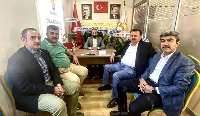 Fatih Mehmet Erkoç’tan AK Parti Dulkadiroğlu İlçe Başkanı Ali Çam’a Hayırlı Olsun Ziyareti