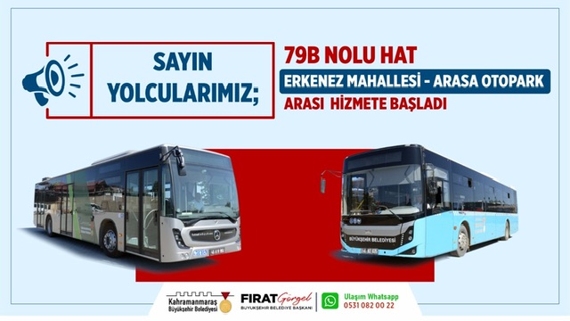 Erkenez’in Yeni Toplu Taşıma HattıHizmete Başladı