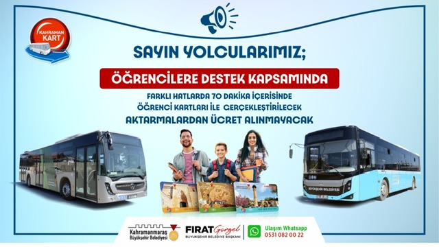 Büyükşehir’den Öğrencilere Bir Destek Daha…