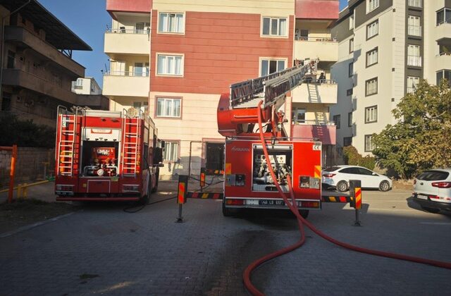 Kahramanmaraş’ta ikamet yangını paniğe neden oldu