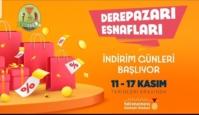 Kahramanmaraş’ta Derepazarı Esnafları İndirim Günleri Başlıyor