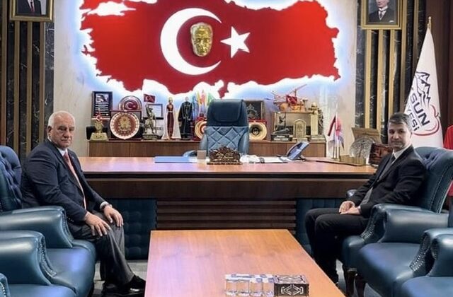 Başsavcı Vekili Bülent Delibalta’dan Göksun Belediye Başkanı Selim Cüce’ye Ziyaret  Başkan Cüce ve Başsavcı Vekili Delibalta’dan Samimi Görüşme