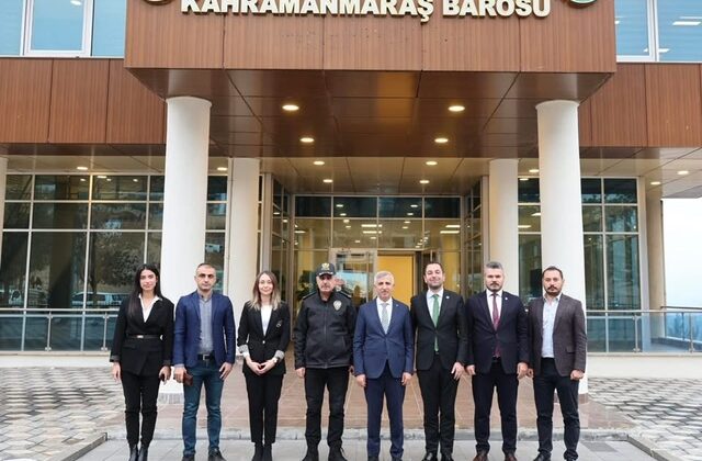 Vali Mükerrem Ünlüer”en Kahramanmaraş Barosu’na Ziyaret