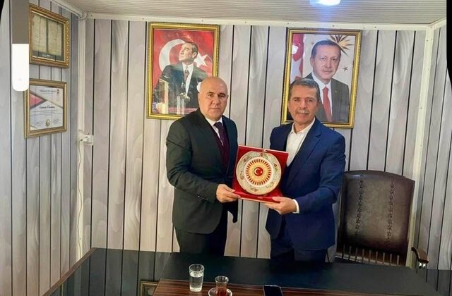 Ekinözü Belediye Başkanı Harun Vicdan’dan Başkan Osman Okumuş’a Ziyaret