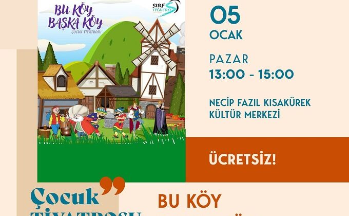 2025 Kültür Sanat Sezonu Çocuk Tiyatrosuyla Başlayacak