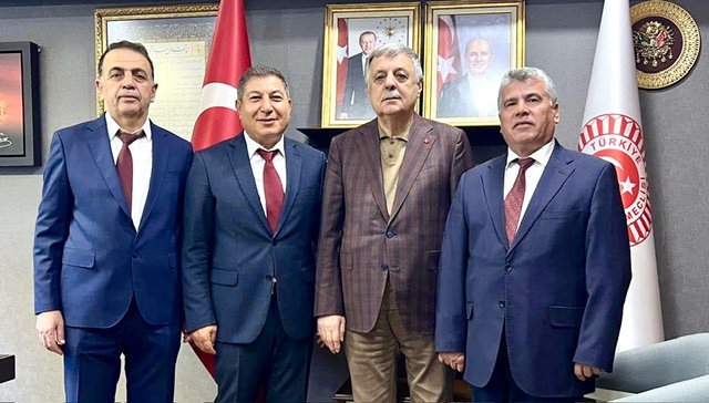 AK Parti Türkoğlu İlçe Başkanı Mehmet Ali Şen’den Nevzat Pakdil’e Ziyaret