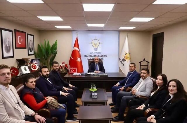 İMO Kahramanmaraş Temsilciliği’nden AK Parti İl Başkanı Burak Gül’e Ziyaret