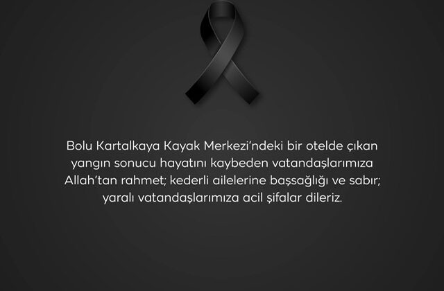Kipaş Holding’den Kartalkaya’daki Otel Yangınına İlişkin Taziye Mesajı