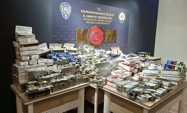 Kahramanmaraş’ta Kaçak Sigara Operasyonu