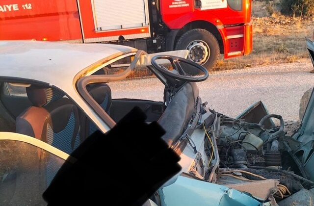 Pazarcık’ta trafik kazası: 1 ölü 1 yaralı