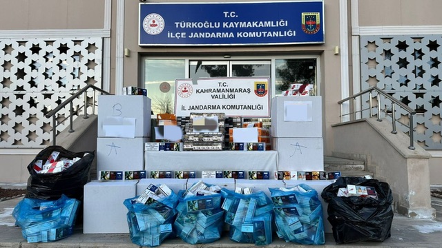 Kahramanmaraş’ta Kaçakçılık Operasyonu: 1.613 Paket Kaçak Sigara Ele Geçirildi