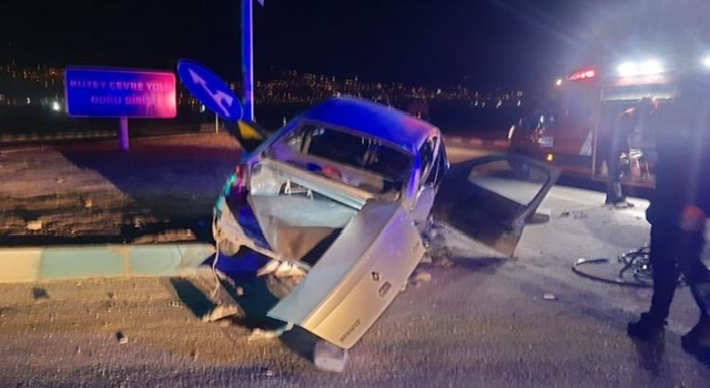 Kahramanmaraş’ta iki otomobil çarpıştı: 1 yaralı