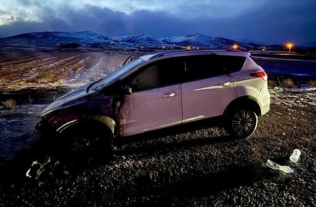 Kahramanmaraş’ta seyir halindeki araç alev aldı