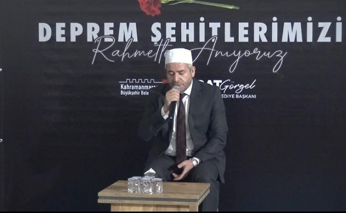 Kahramanmaraş’ta Deprem Şehitleri Anıldı