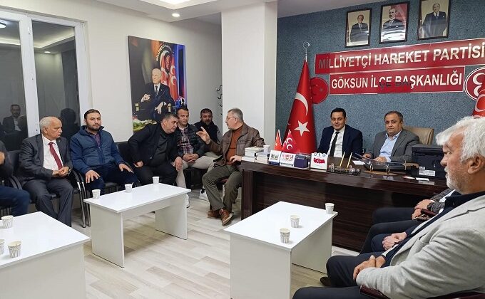 MHP İl Başkanı Hüseyin Vahit Demiröz, Göksun İlçe Başkanlığı’nda Teşkilat Çalışmalarını Değerlendirdi
