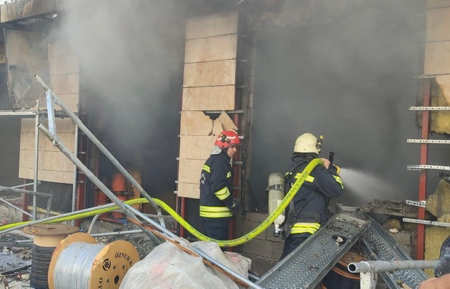 Kahramanmaraş’ta depo yangını