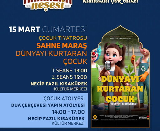 Çocuklar, Tiyatro ve Atölye Çalışmasıyla Ramazan’ın Neşesini Yaşamaya Devam Edecek