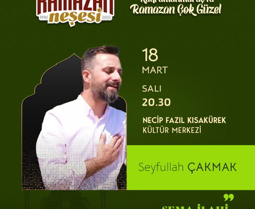 Seyfullah Çakmak, İlahi Dinletisiyle Gönüllere Dokunacak