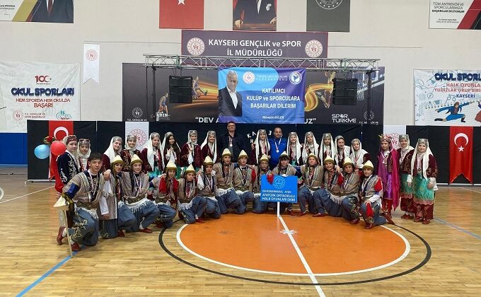 Afşin Atatürk Ortaokulu Halk Oyunları Ekibi Türkiye Finaline Yükseldi