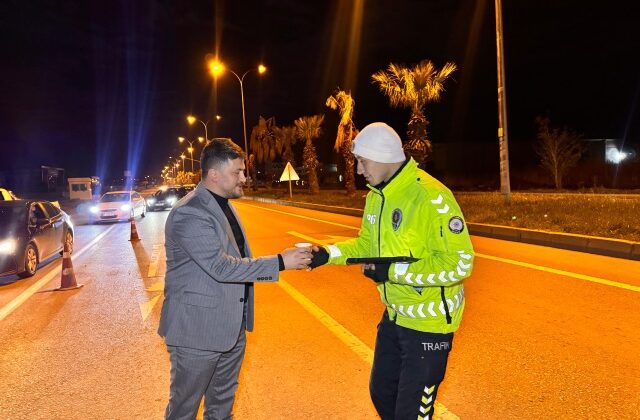 MHP İlçe Başkanlarından Polis Noktalarına Anlamlı Ziyaret