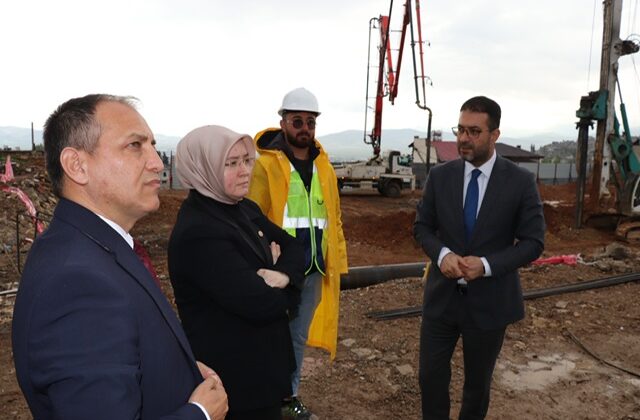 Milletvekili Tuba Köksal, Yapımı Devam Eden Okul İnşaatlarını Yerinde İnceledi