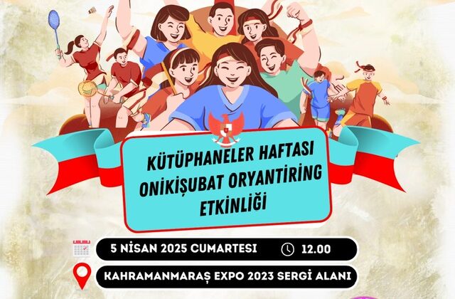 Onikişubat Belediyesi’nden Kütüphaneler Haftası’na Özel Oryantiring Etkinliği